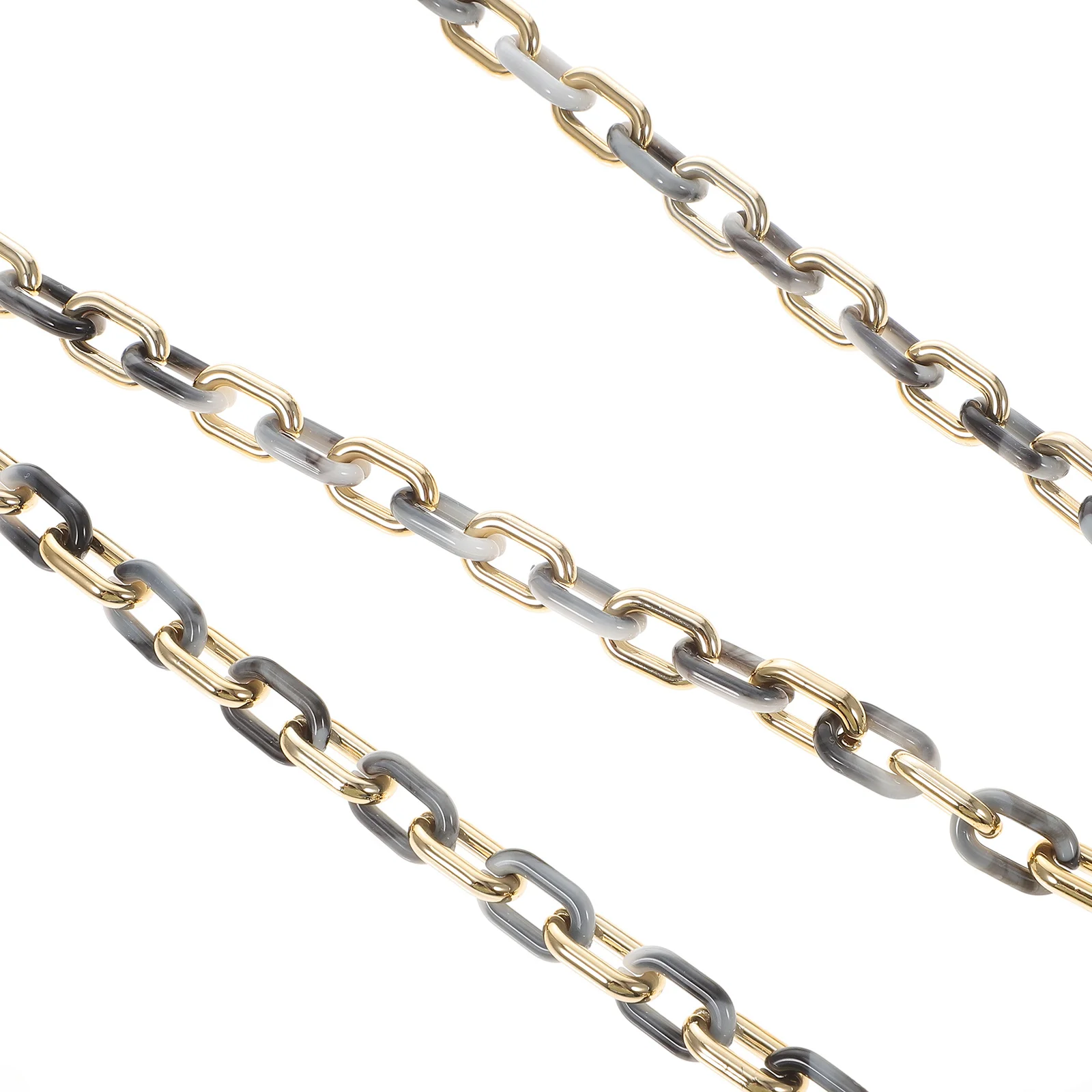 

Durable Acrylic Chain DIY Jewelry Making Flat Link Chunky Chain Rolls for Pendant Necklace Bag Purse Crafts Garment Accessories