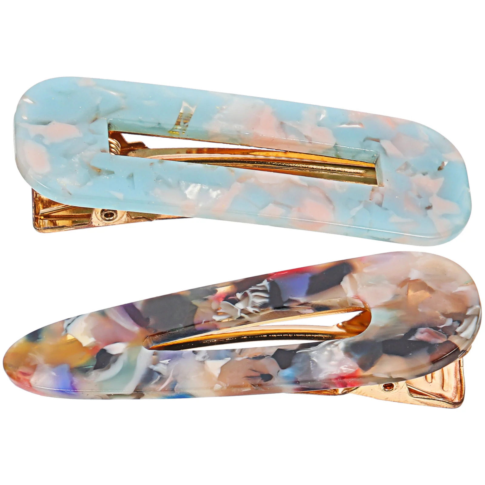 

2pcs Hair Clips For Women Styling Accessories Durable Smooth Barrettes For Thin Thick Curly Hair Decorative Fashionable
