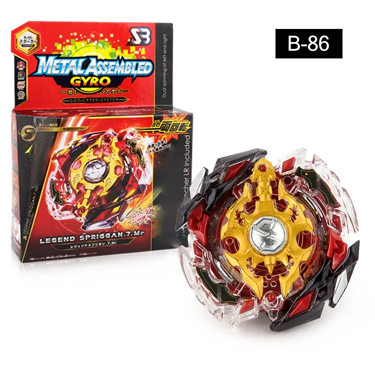 B-86 Starter Legend Spriggan 7 Merge With Launcher SEA B86 Burst God Series Beyfan Spinning Top Kid Boys Toys