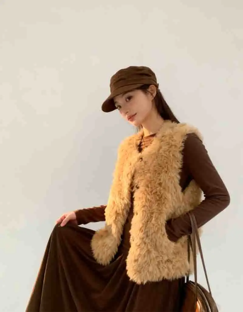 

Vests Waistcoats Thick Womens Cotton White School Autumn Patchwork Loose Academia Preppy Youthful Layered Trendy Comfortable Y2K