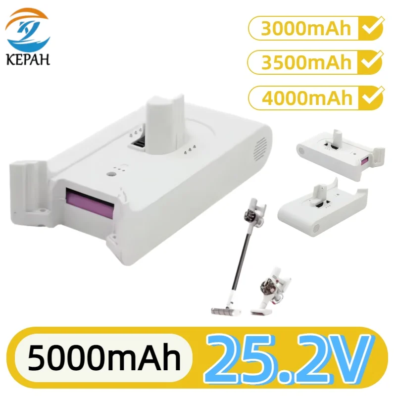 

25,2 В 3,0 Ач для Xiaomi Mijia 1C литий-ионные аккумуляторы сменный аккумулятор для ручного беспроводного пылесоса аккумуляторный блок P108