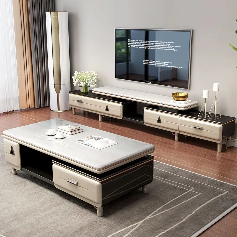 Coffee table TV cabinet household living room light luxury modern simple tea table  small apartment rental house