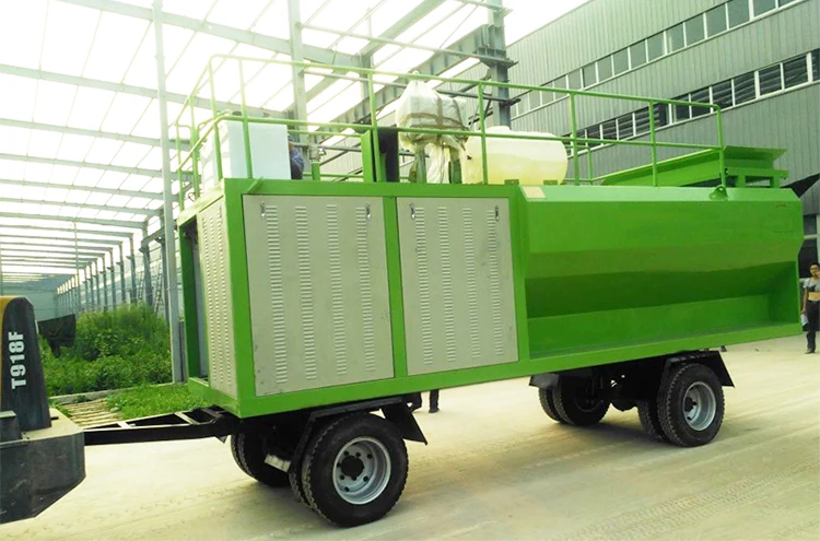 High Pressure Hydraulic Grass Seed Sprayer with Long Distance Hose Reel for Mountain Slope Greening