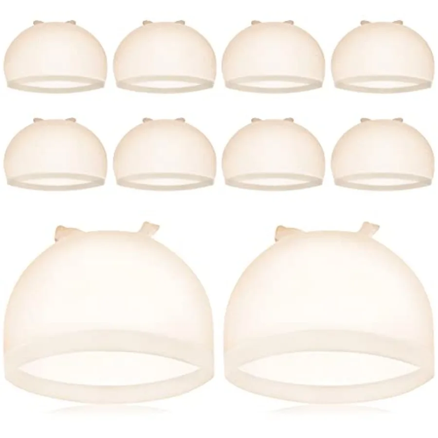 

HD Wig Cap, IKOCO 8Pcs Transparent Wig Cap for Women Lace Front Ultra Thin