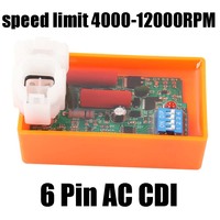 Motorcycle Parts 6 Pin CDI Ignition AC Igniter System Racing For GY6 50cc 80 110 125cc 150CC Moped Scooter ATV Quad Buggy Bike