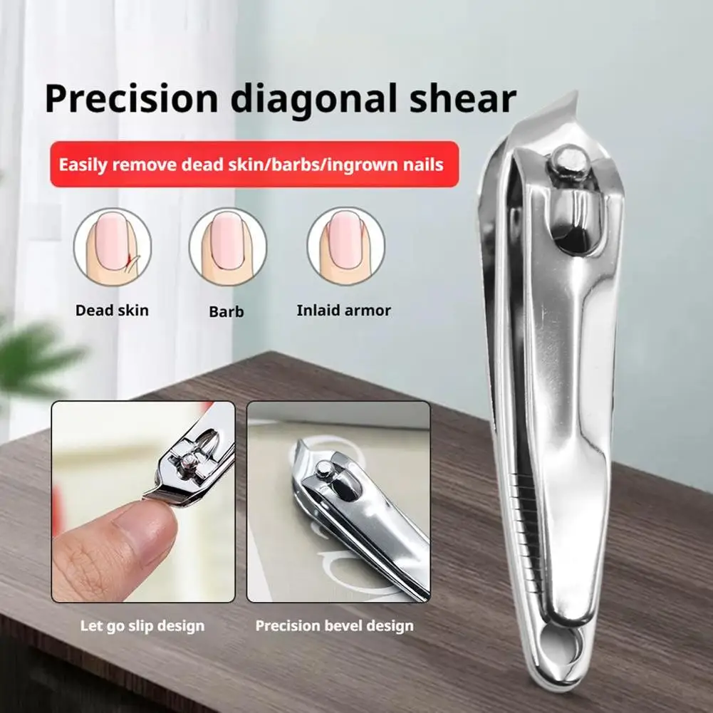 Coupe-ongles Portable en acier au carbone, Anti-éclaboussures, tranchants et coupe-ongles pour le toilettage personnel et les soins de beauté
