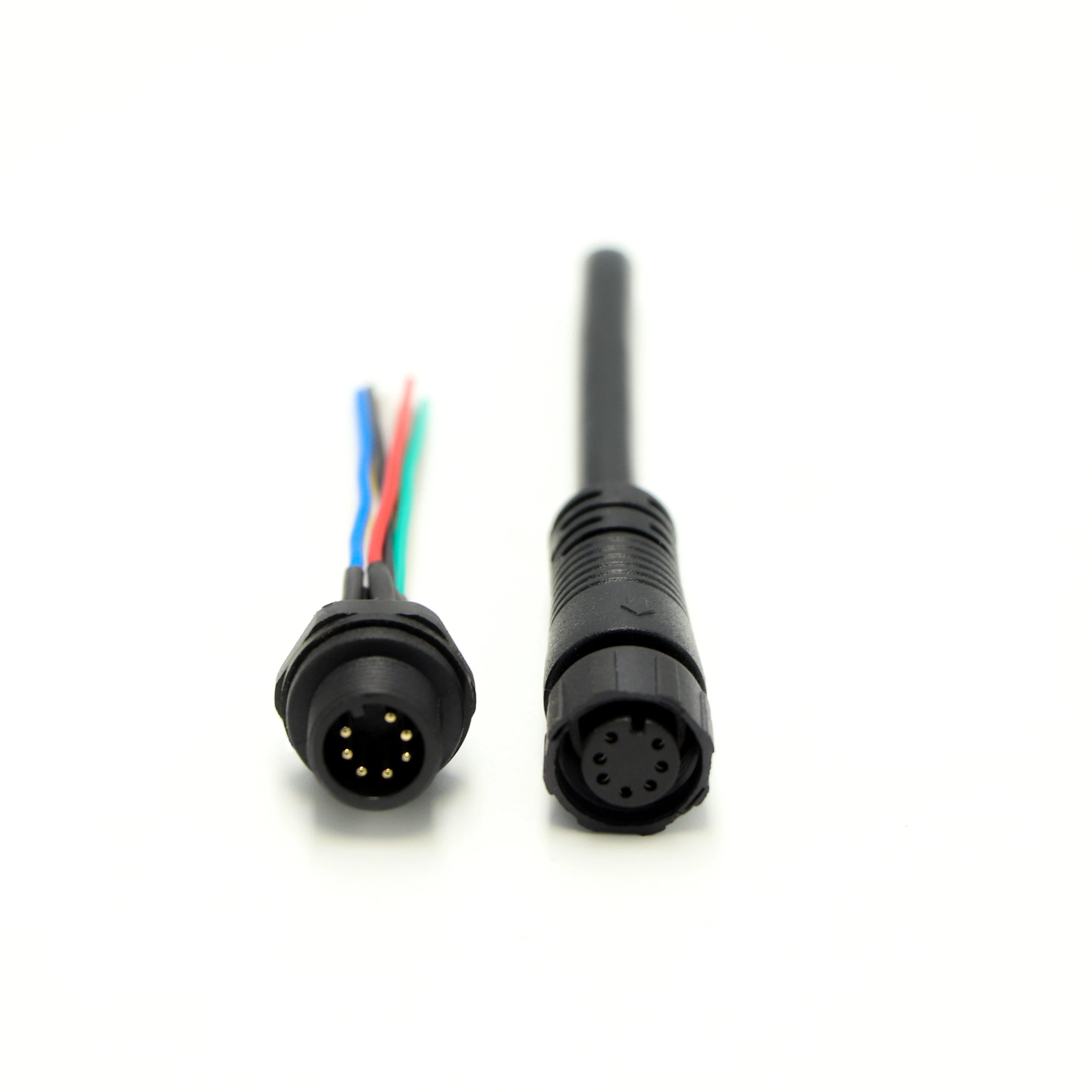 Waterproof Cable Connectors IP68 FS038 M12 Nylon Nut Panel Type 3-4Pin Consult customer service before placing an order