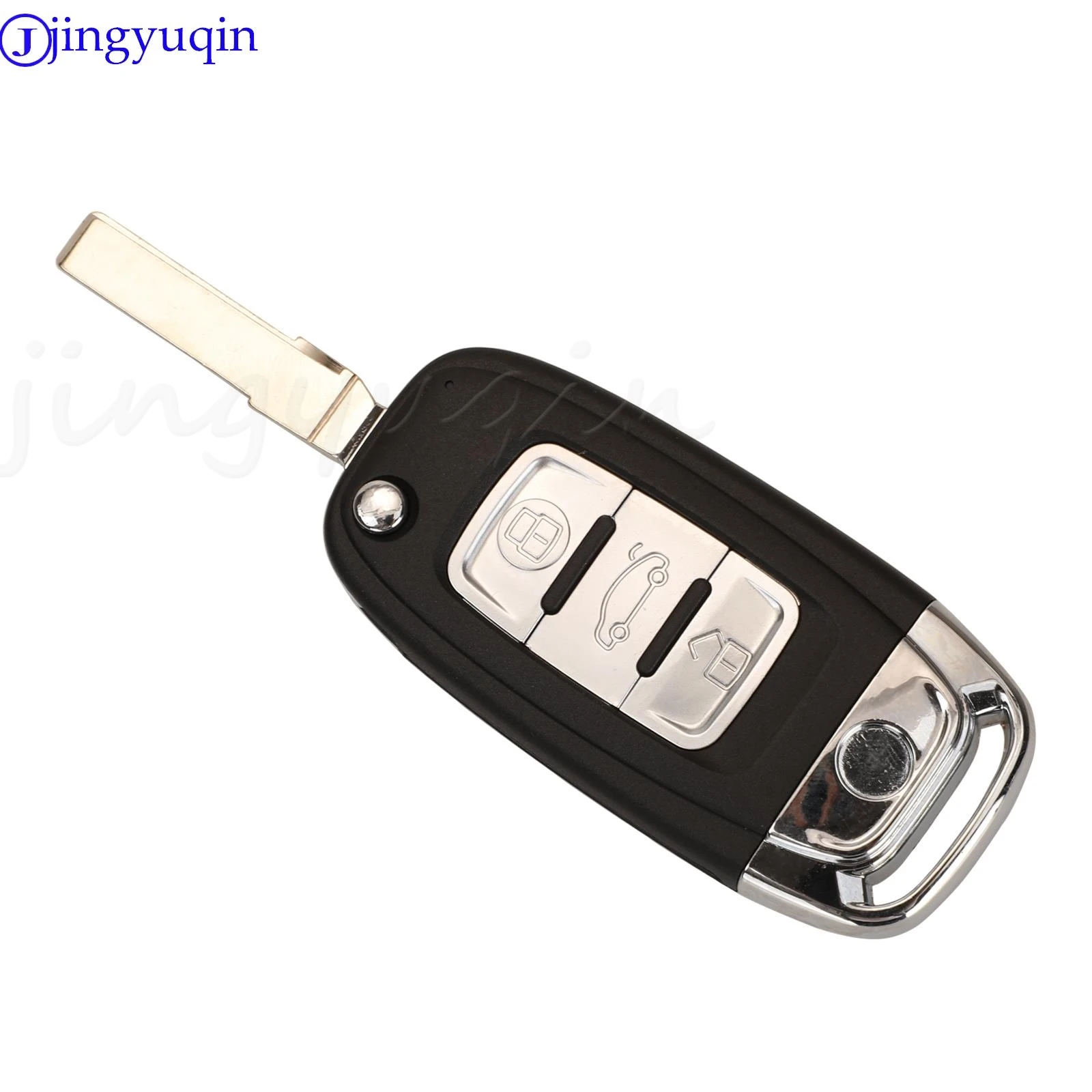 jingyuqin 3-przyciskowy zmodyfikowany klucz zdalny z klapką 5K 0837202 AD 434Mhz ID48 Dla VW Polo Jetta Golf MK6 Tiguan Touareg Fob Lampa Na Górze