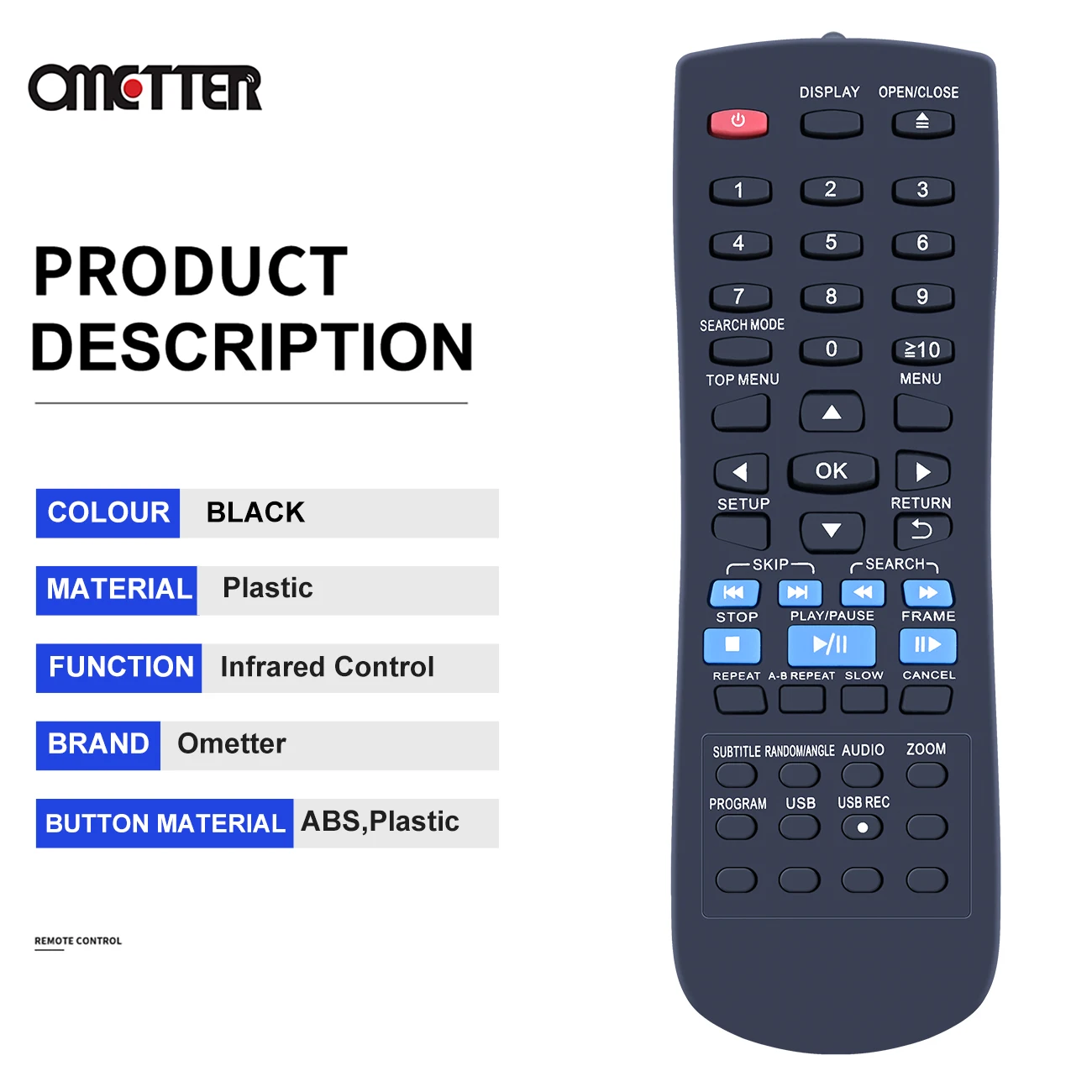 Reproductor de CD remoto N2QAYA000015, compatible con Panasonic, DVD, DVD-S48, DVD-S68, DVD-S500EP-K, DVDS48, DVDS68, DVD-S500, N2QAYA000080, DVD-S700