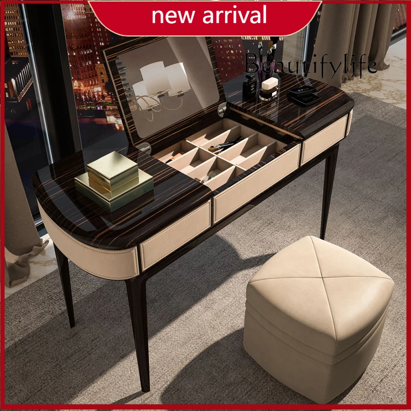 X Dresser Simple Post-modern Makeup Table Integrated Flip Cover Home High-end Italian Designer Furniture