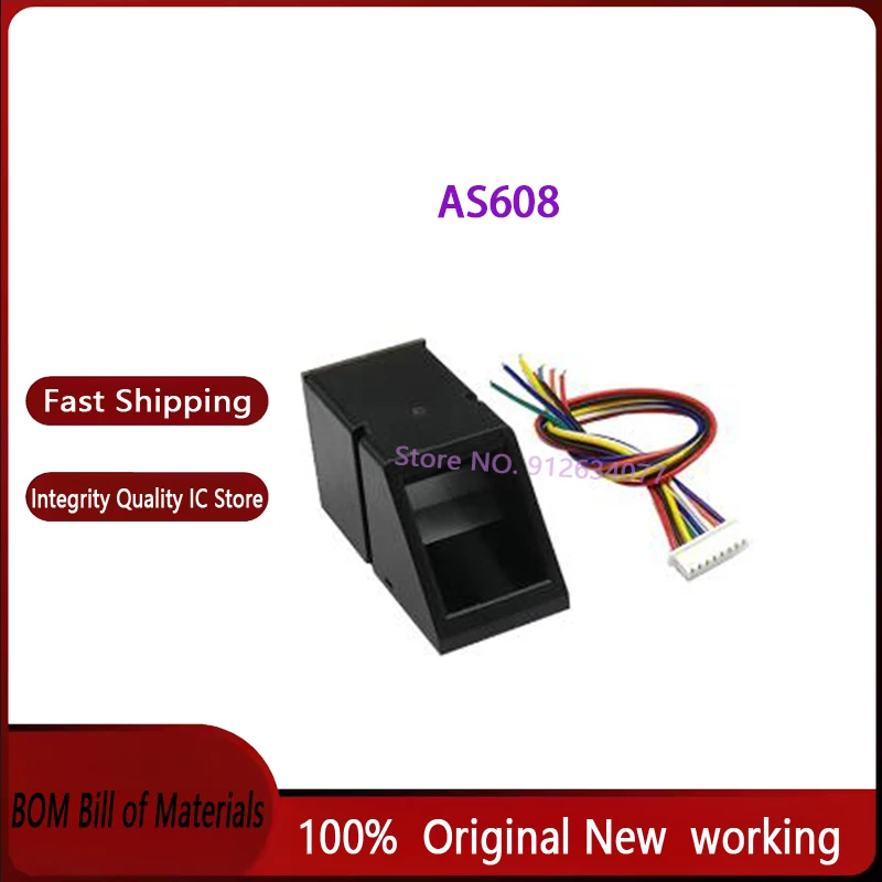 1pcs~5pcs/lot AS608 Optical Fingerprint Sensor Integrated Fingerprint Module