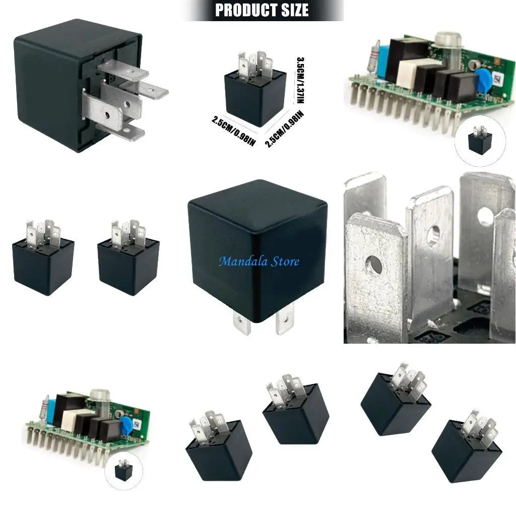 

U2JC 2Pcs Car Automotive Relays Replacement Heavy Duty 12V 40A 5 Pin High Power Relays