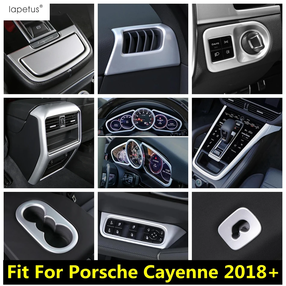 

Head Light / Window Lift Panel / Middle AC Air Conditioning Vent Outlet Cover Trim Accessories For Porsche Cayenne 2018 - 2023