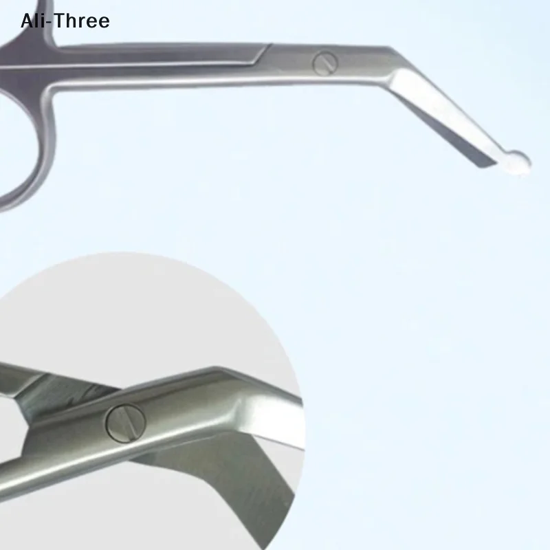 Ostomy Bags Scissors Round Head Curved Design For Prevent Puncturing Of The Bag Body Medical Scissors Stoma Care Accessories