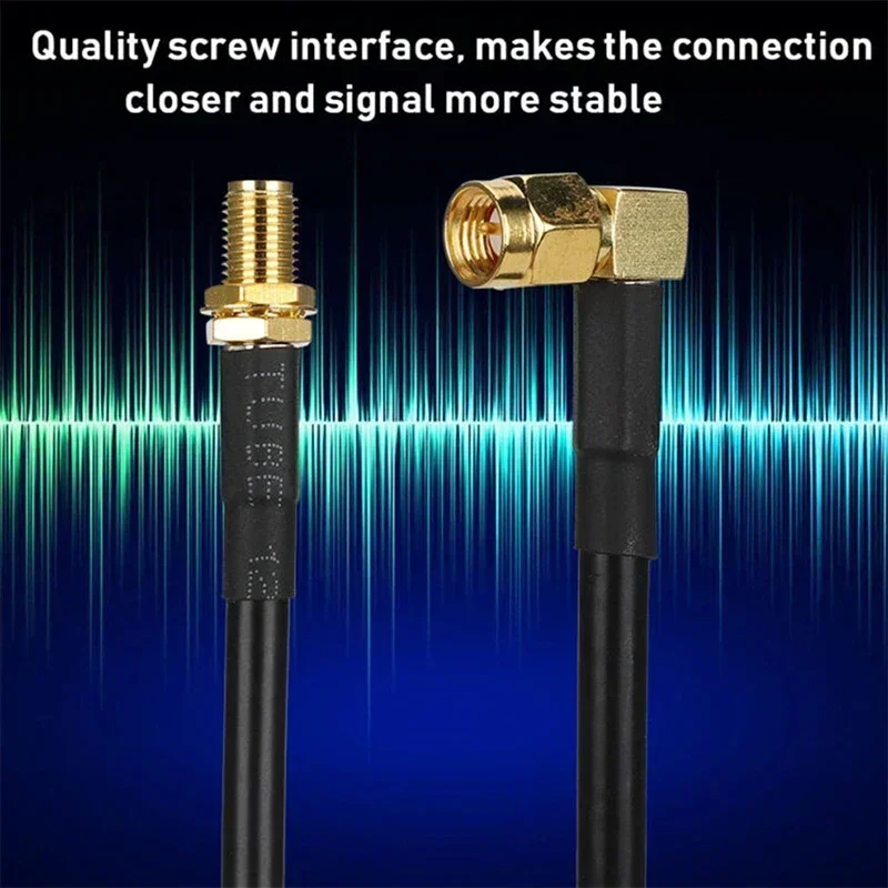 Convenient to Use Antenna Cable with SMA Male to Antenna Connector for Baofeng UV5R UV82 UV9R Plus Walkie Talkie