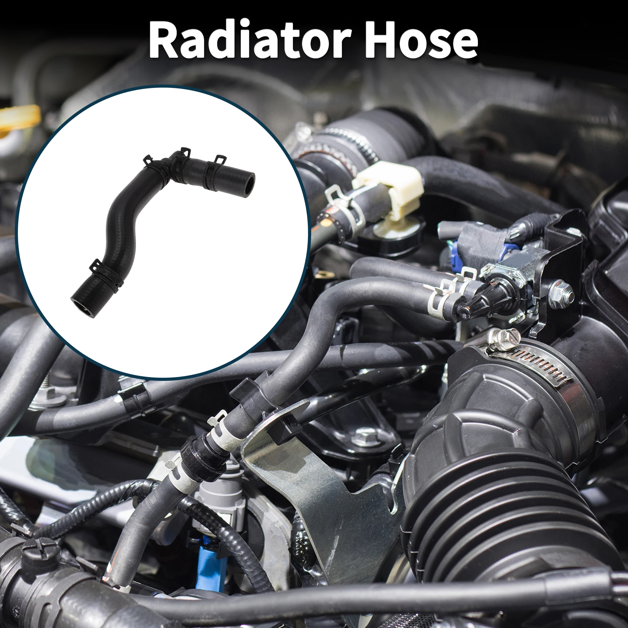 UXCELL Radiator Hose Heater Hose No.LR016324 for Land Rover Discovery IV 2010 Rubber Coolant Pipe Black 1 Pcs