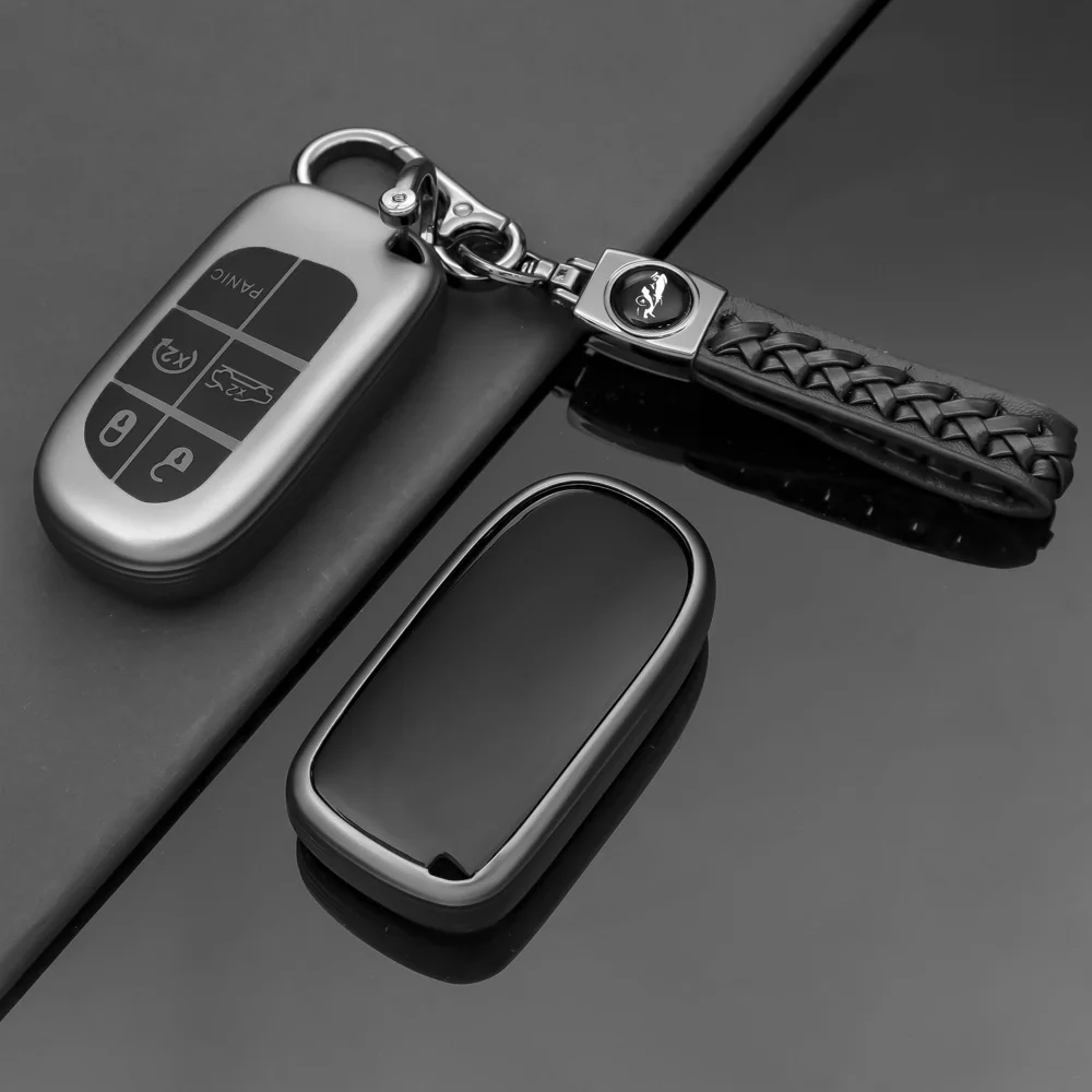 3/5 Buttons TPU Car Key Fob Case Cover For Jeep Renegade Compass Grand Cherokee Chrysler 300C Wrangler Dodge