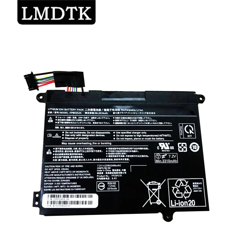 LMDTK New Laptop Battery for Fujitsu CP785911-01 FPB0352S  FPCBP578 7.2V 25WH