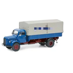 Schuco 1:87 MB L3500 Pr. Red / Blue Diecast Model Car