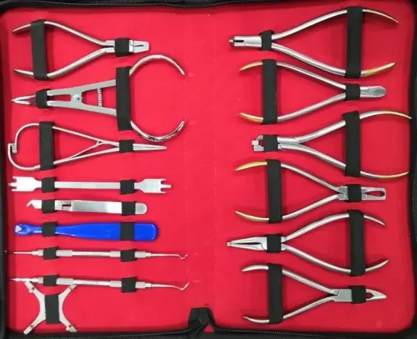 

High Quality 18-Pcs Orthodontics Basic Dentals Instruments Set Premiums Composites Kit Dentals Equipments