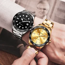 Luxury Replica High-End Blue Dial Submarine Diver Man Watch Luminous Automatic Wristwatches Stainless Steel Waterproof Clockwork