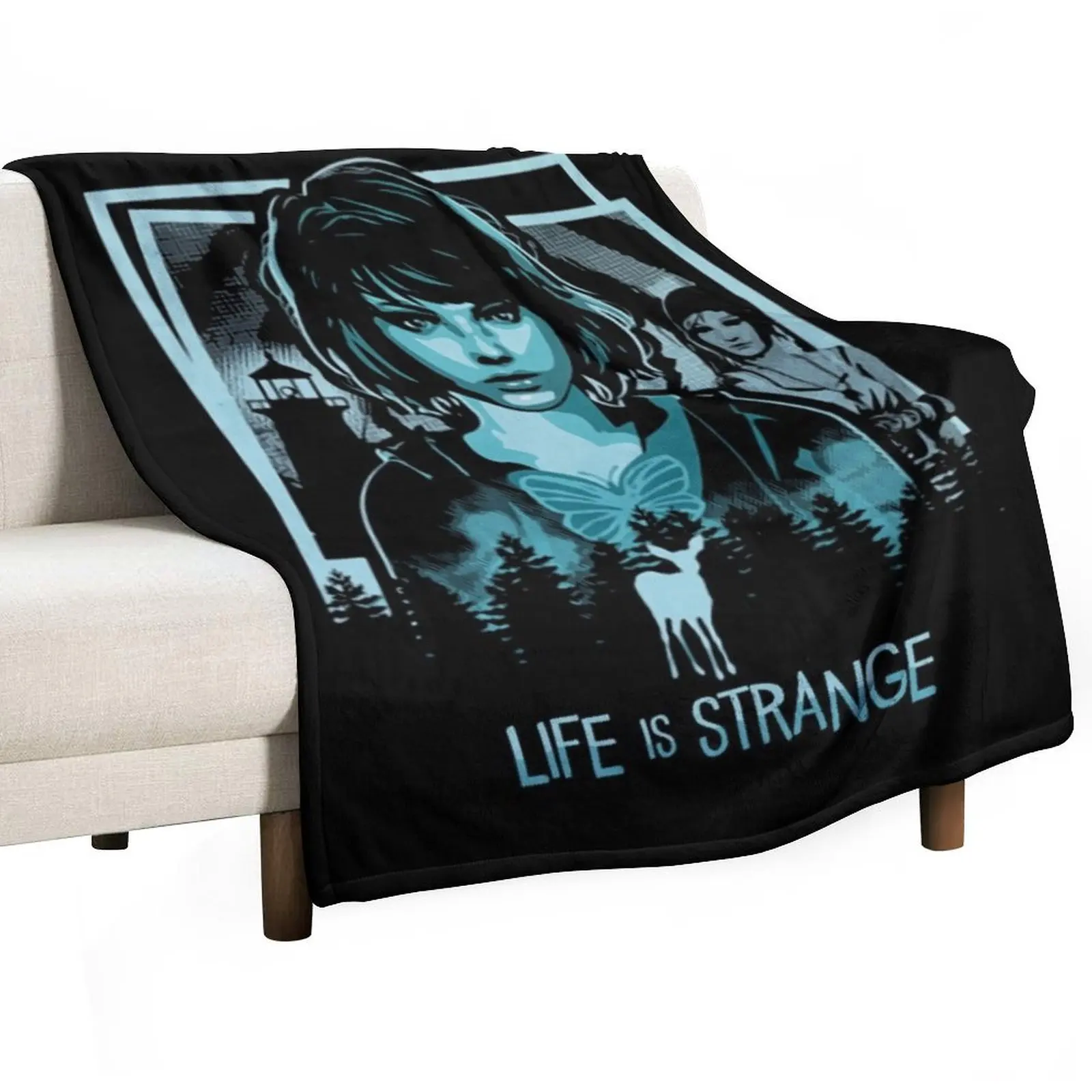 Life is strange - Max collage Throw Blanket Furrys Polar Flannel heavy to sleep Luxury St funny gift Blankets