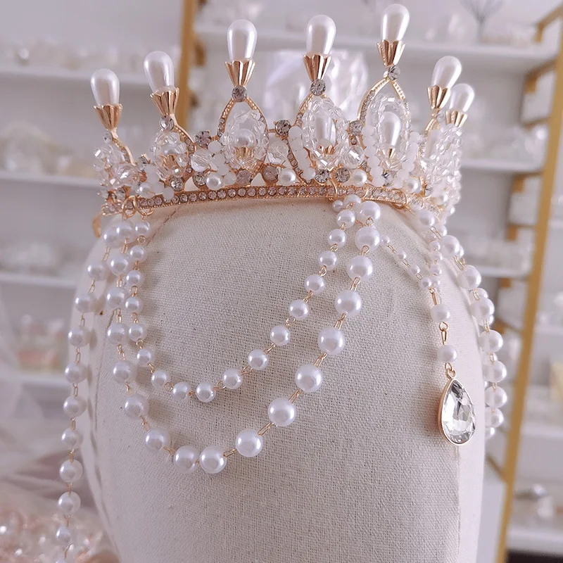 Exotic Style Lolita Crown Western Tassel Tuinga Dunhuang Forehead Photo Studio Photography Headdress