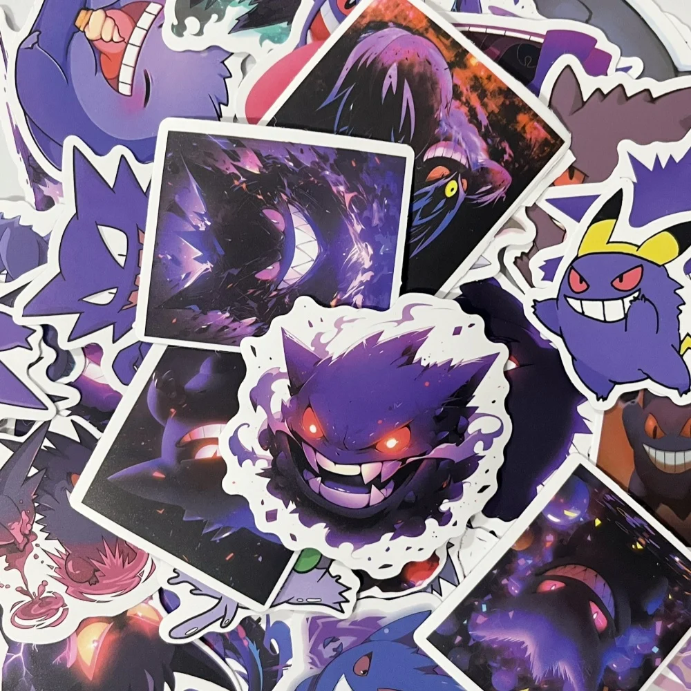 50 Stück Coole Gengar Cartoon-Aufkleber Beliebte Anime-Sticker Lustige Graffiti DIY Laptop Gitarre Fahrrad Kinder Geschenk