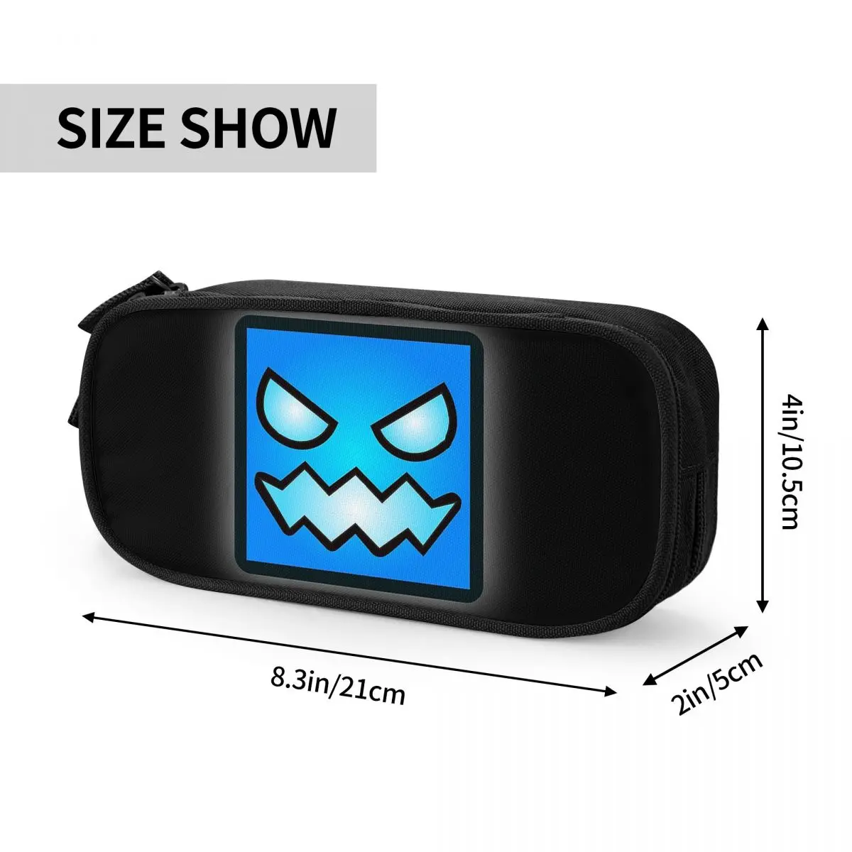 Video Game Geometry Dash Pencil Cases for Student Gifts Pen Box Pencil Bag Large Capacity Pencil Pouch