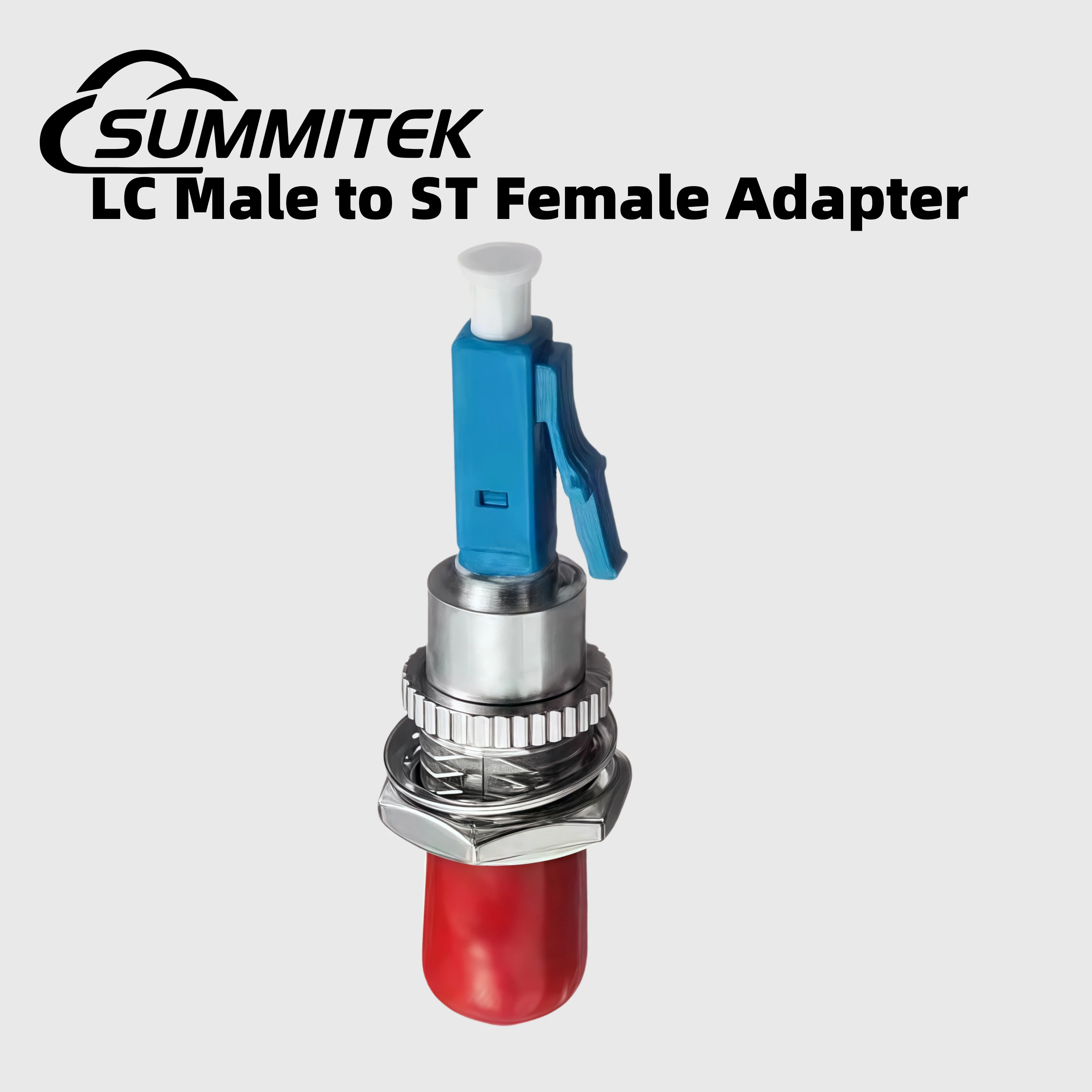 

SUMMITEK LC Male to ST Female Fiber Optic Adapter FTTP Optical Patch Cord Pigtail Docking Connector for Visual Fault