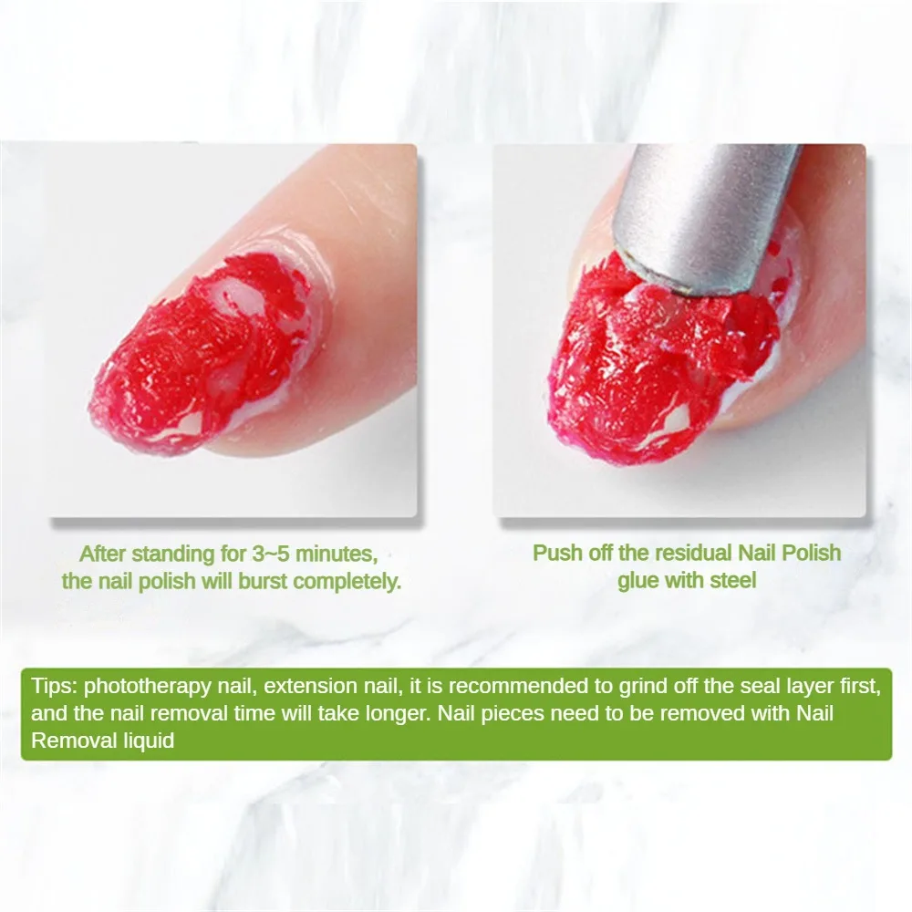 Zapobiec żółknięciu paznokci żel Manicure łatwo usunąć żelowy lakier do paznokci pęknięcie paznokci usuwanie żelu delikatny nie stymulujący
