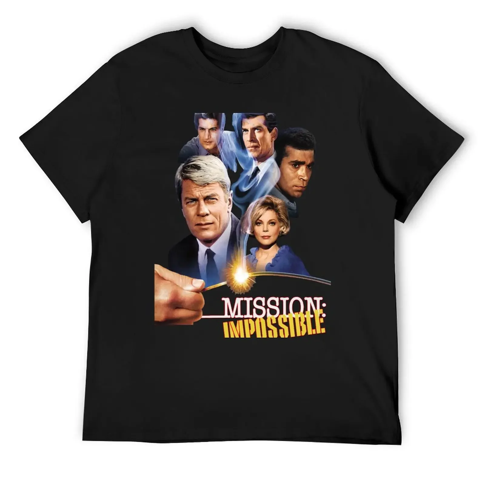 Retro Impossible Mission 60s Cast Tribute T-Shirt vintage graphic tee quick drying graphic shirts plus size men clothing