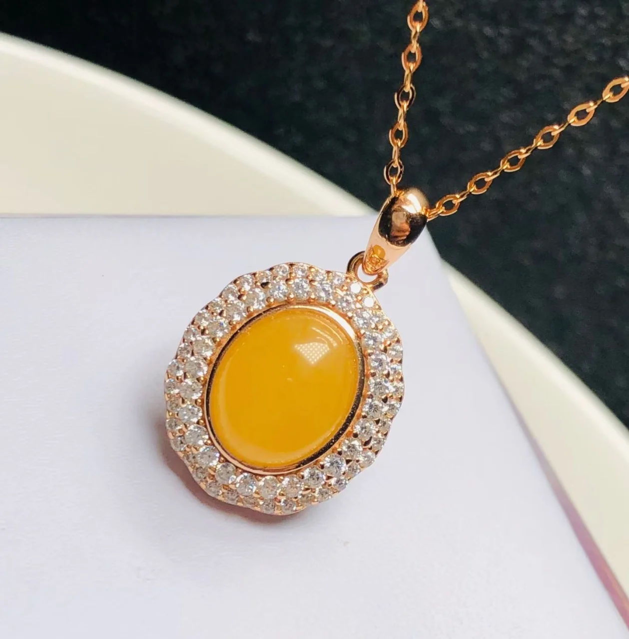 Certificate 925 Sterling Silver Natural Yellow Amber 5A Grade Cubic Zirconia For Women Popular Art Deco Fine Jewelry Gifts