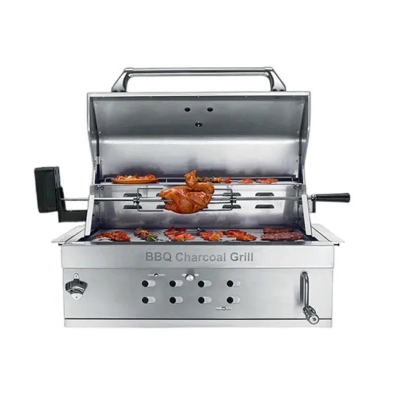

For SKJ-7019Q BBQ 750*440MM Stainless steel courtyard built-in grills outdoor charcoal grills home charcoal grills bbq r