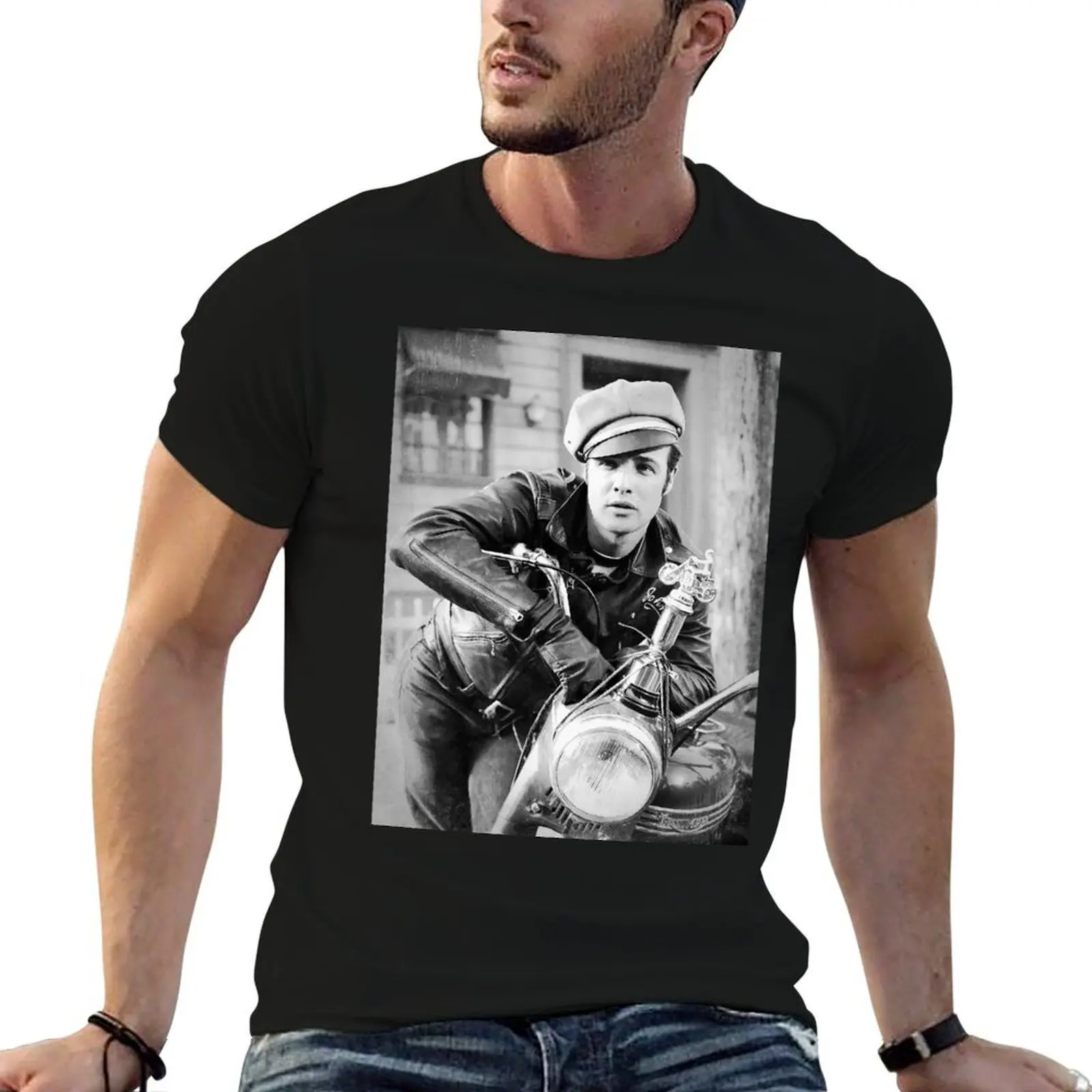 

D57 t pack - shirts - shirts BW Brando Vintage for man pack Marlon t man for white cotton T-Shirt