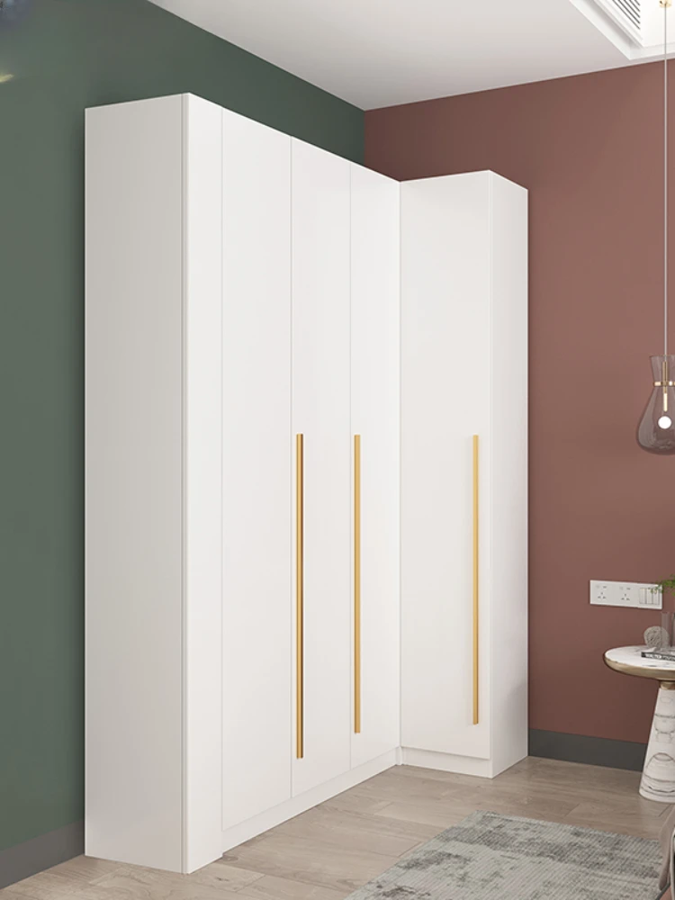 35cm Ultra-Thin Corner Wardrobe Home Bedroom 90-Degree Corner Assembled Cabinet Corner Locker to the Top