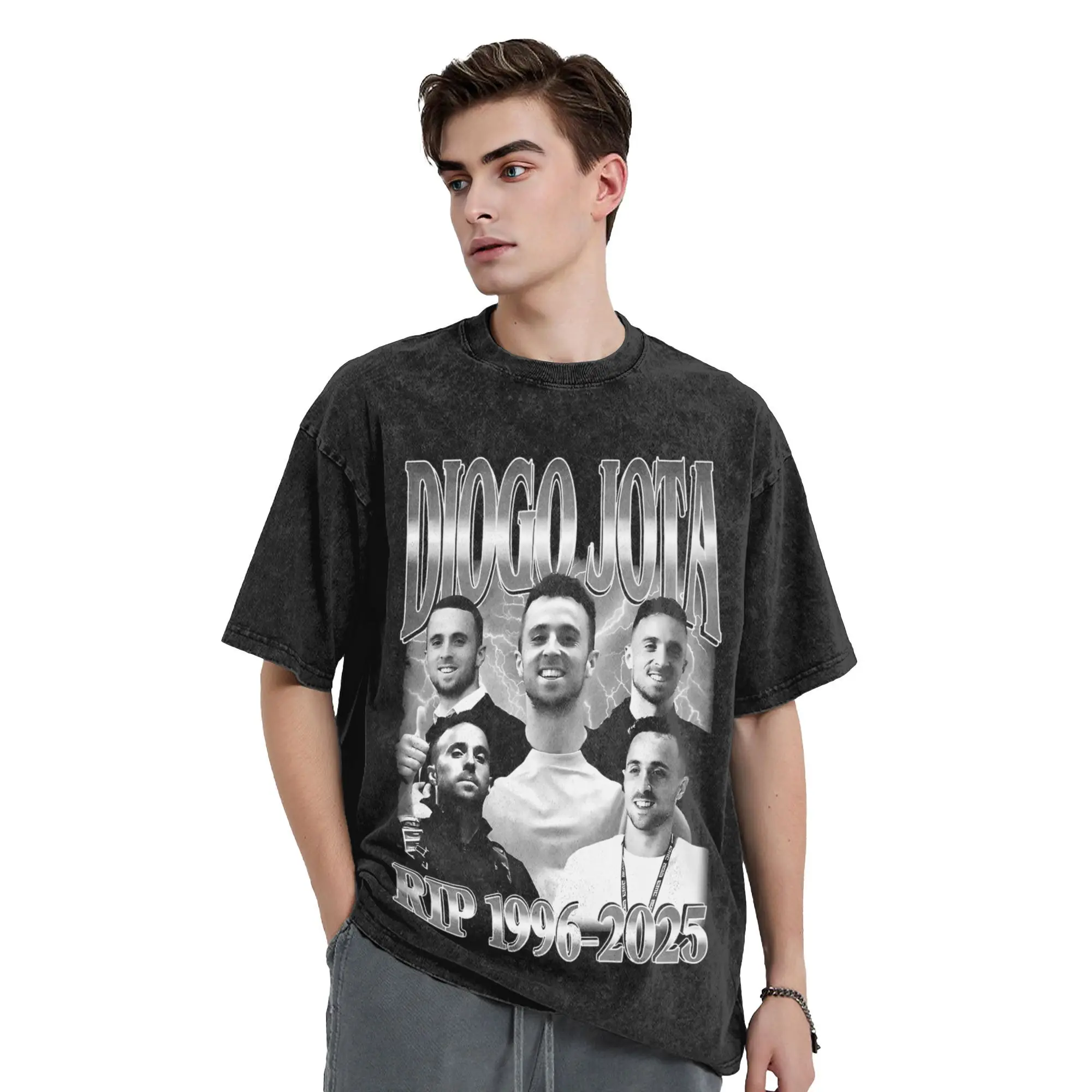 

Diogo Jota T Shirt Summer Soccer Aesthetic T Shirts Casual Hip Hop Tee Shirt For Couple Short Sleeve Printed Top Tees