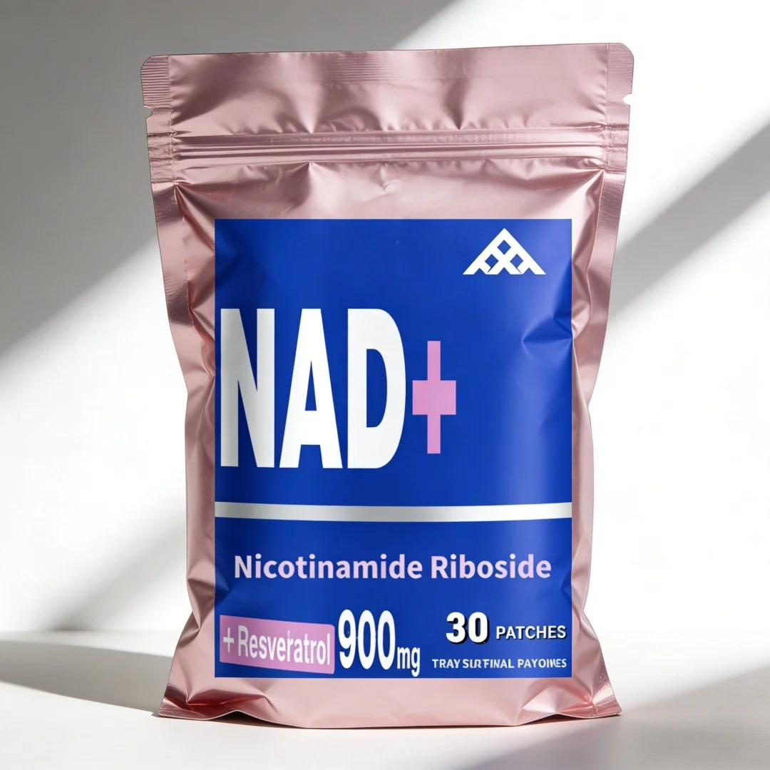 30 Patches Nicotinamide Riboside Transdermal Patches with Resveratrol for Men and Women Energy Anti-Aging Focus