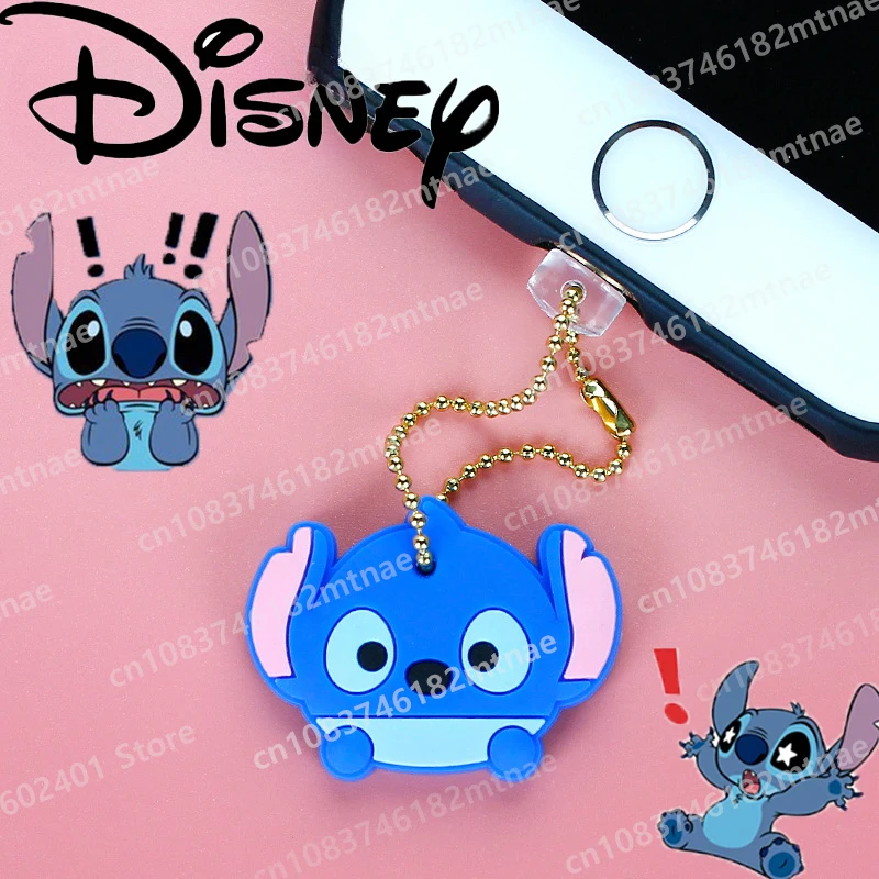 

Cute Stitch Soft Glue Dust Proof Semi Mouse Pendant Mobile Phone Charging Port Decorative Dust Proof Accessories Kids Toys