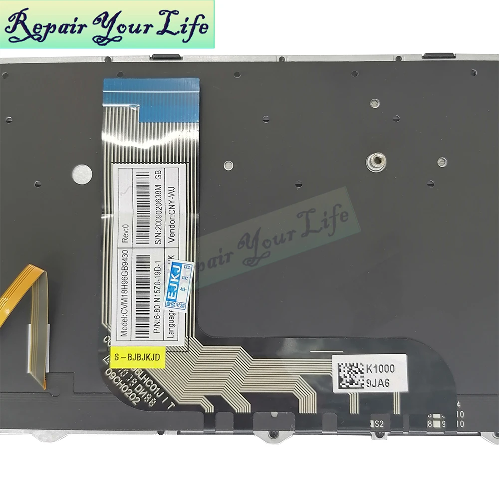 US UK Russian Backlit Keyboard for Schenker XMG Pro 15 PC50HS-D, XMG PRO 15-M19, Pro 17-E21 PB71RD-G, XMG Focus 17 M22 NP70HK