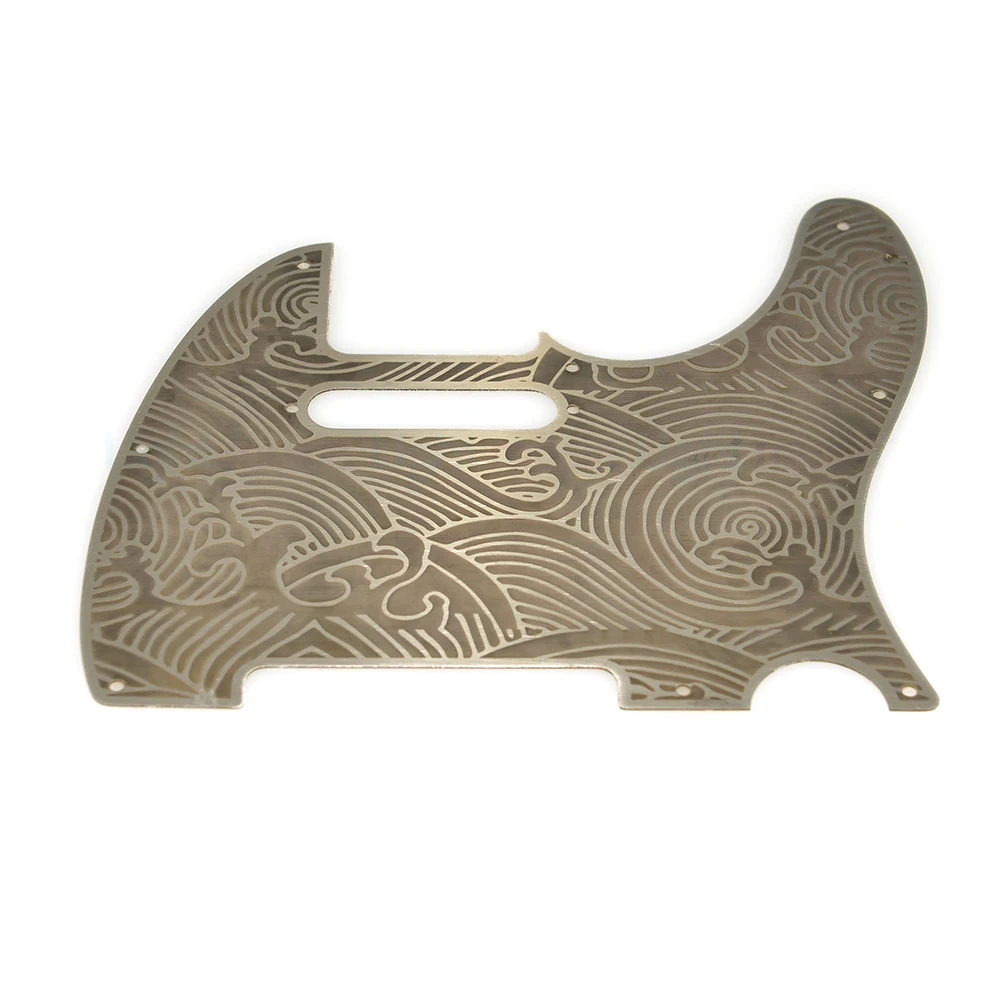 Vintage 5 Holes 8 Holes Stainless steel Tele Guitar Pickguard with Screws Scratch Plate for Electric Guitar