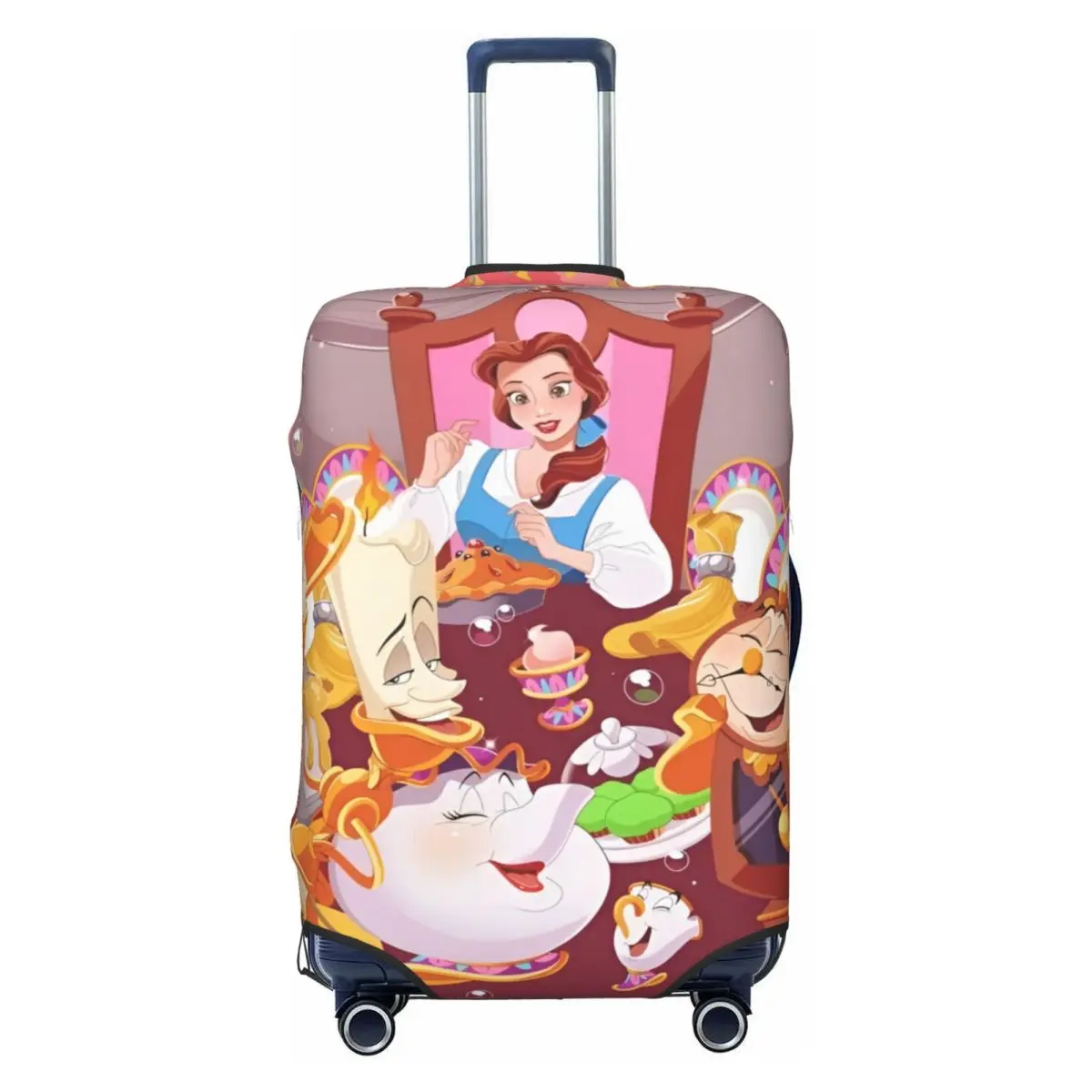 

Custom Beautys Beasts Mangas Travel Luggage Cover Washable Cartoon Suitcase Cover Protector Fit 18-32 Inch