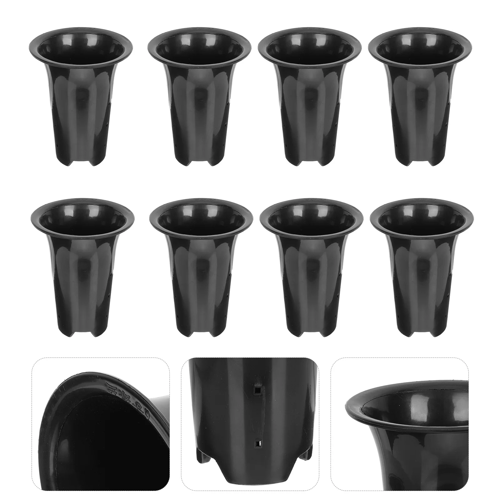 8 قطعة أواني الأوركيد البلاستيكية تنفس أواني الزهور التحكم في الجذر حاويات الحضانة للنباتات الداخلية ديكور حديقة المنزل