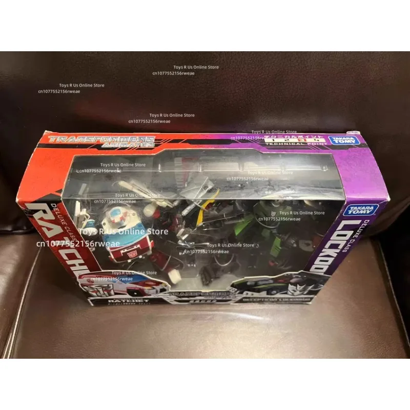 재고 있음 트랜스포머 시리즈 08 애니메이션 구급차 잠금 대결 세트 변형 로봇 장난감 모델 장식품 선물 컬렉션