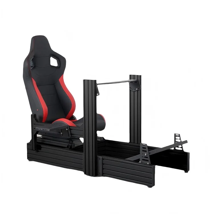Racing Simulator Cockpit, 3090 Aluminum Steering Wheel Seat Bracket, Premium Gaming Accessories, Compatible with PC and Console - view 5