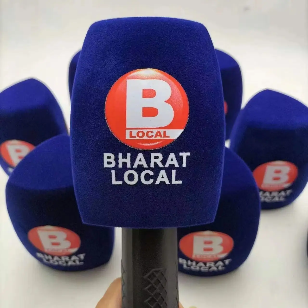 Free Design Triangle Microphone Foam Cover Customize Your Logo Good Quality Print logo microphone foam Mic Cover Windscreen