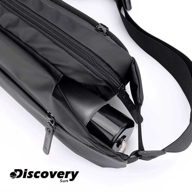 DISCOVERY-SUN Unisex Leisure Fashion Shoulder Bag South Korean Youth Multi Pocket Schoolbag Nylon Waterproof Crossbody Bag