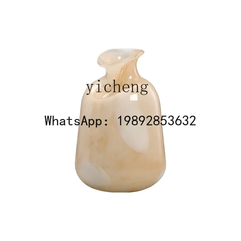 

X7 Hydroponic Glass Vase Ornament Advanced Cream Wind Home Flower