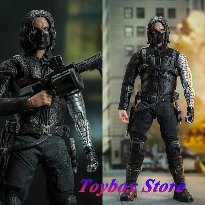 Nota Studio Deluxe Leather Suit Edition 1/12 Masked Killer Long Hair Winter Soldier Model Mini Shield Weapon Accessory 6