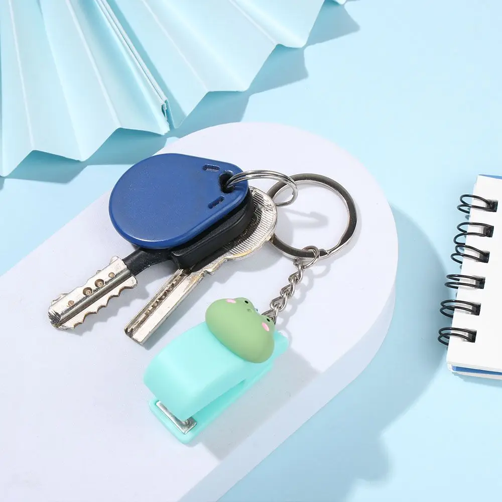 Briefpapier Cartoon Leuke Bestandsorganisator Nietmachine Paperclips Push Clip Document Binding Hoops Mini Nietmachine